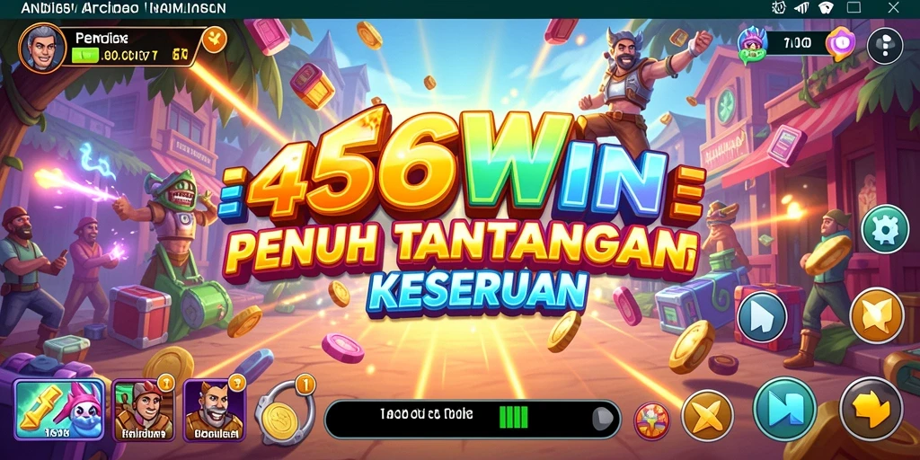 Screenshot menunjukkan aksi seru saat bermain 456WIN di level arcade.
