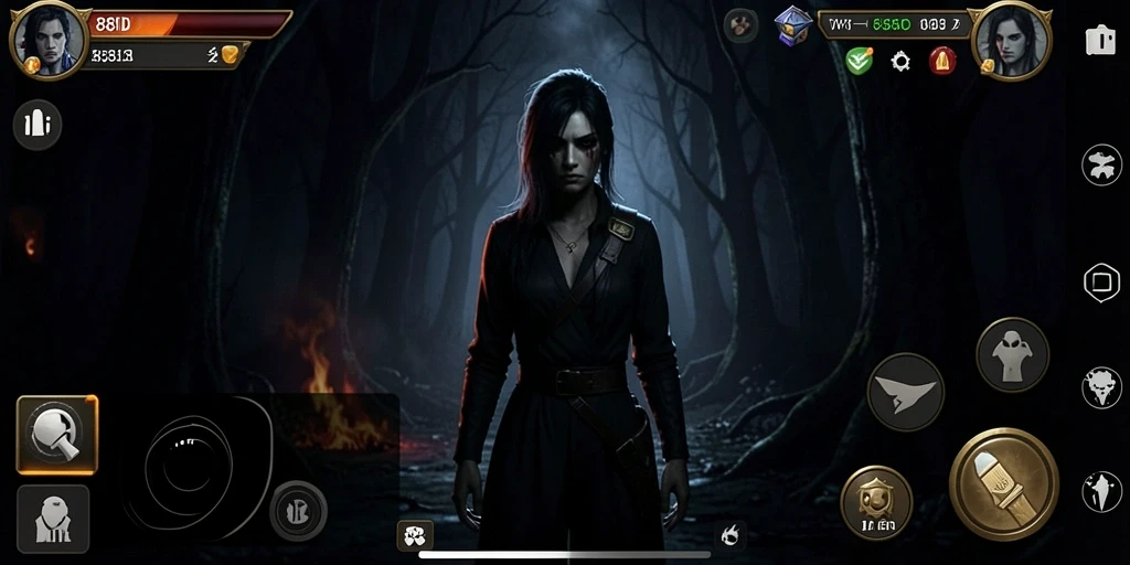 Tangkapan layar gameplay dalam <strong>88ID</strong> dengan suasana horror yang menakutkan.