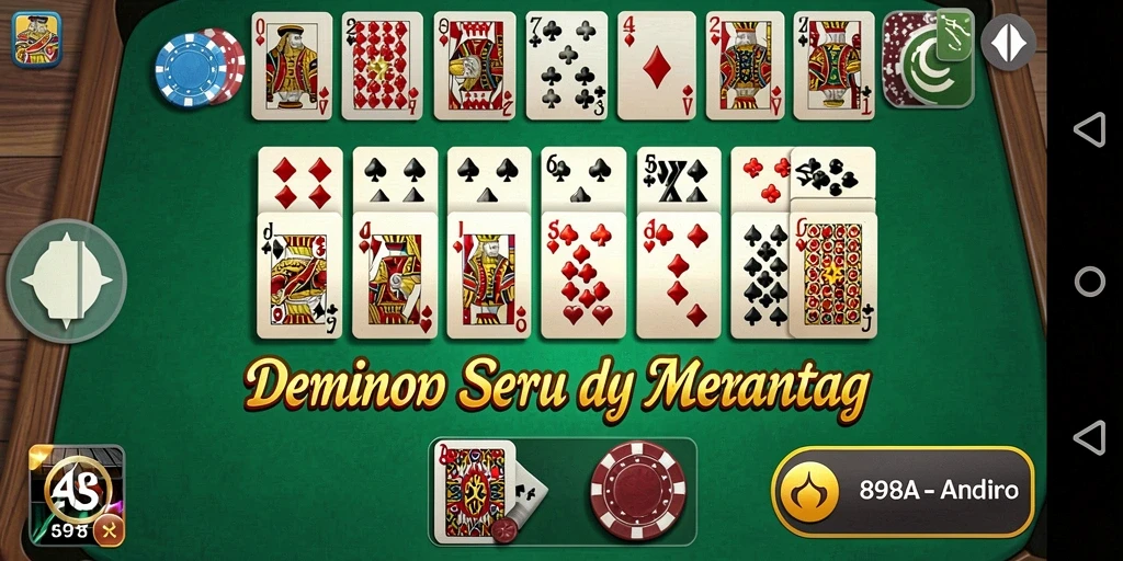 Screenshot menunjukkan pemain sedang berkompetisi dalam permainan Domino