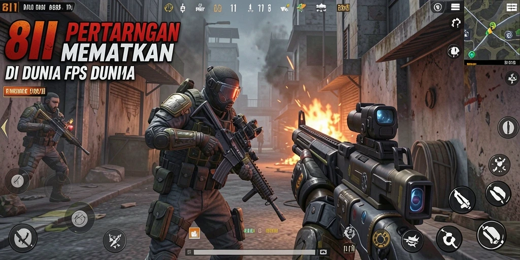 Tampilan gameplay 8II yang intens dan mendebarkan saat bertempur.