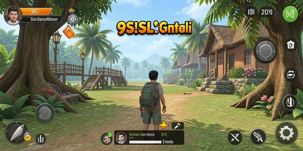 Tampilan gameplay menarik dari 9SL yang penuh warna.