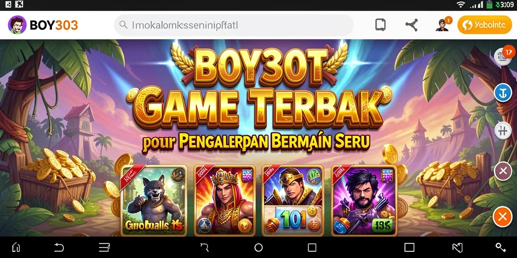 Screenshot utama BOY303 yang menunjukkan gameplay Slot yang menarik.