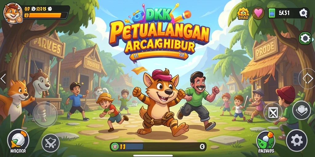 Tampilan gameplay DKK yang penuh aksi dan tantangan.