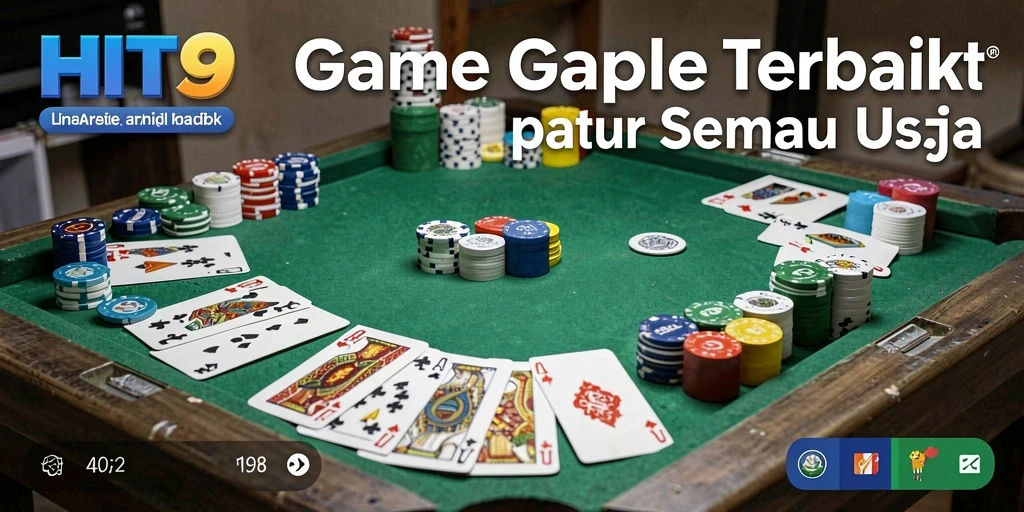 Screenshot menunjukkan gameplay Gaple yang seru dan penuh strategi.