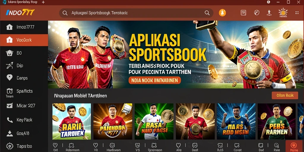 Tampilan gameplay Sportsbook yang menarik dan interaktif dari INDO777.