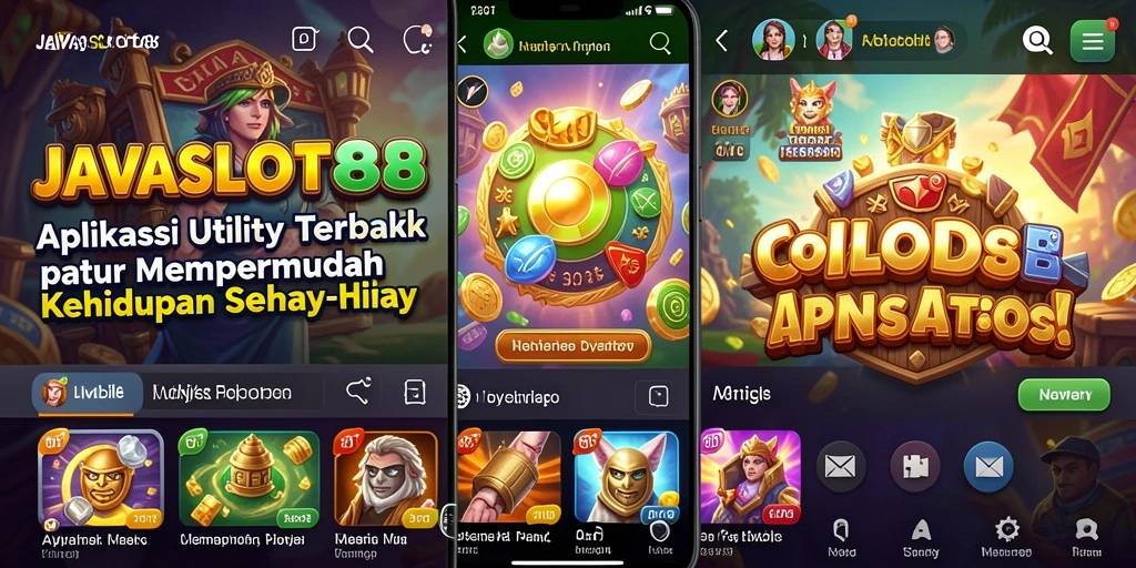 Screenshot utama JAVASLOT88 menampilkan antarmuka aplikasi yang intuitif dan layout yang bersih.