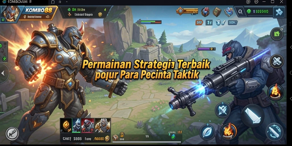 Tampilan menarik dari gameplay strategi KOMBO88.
