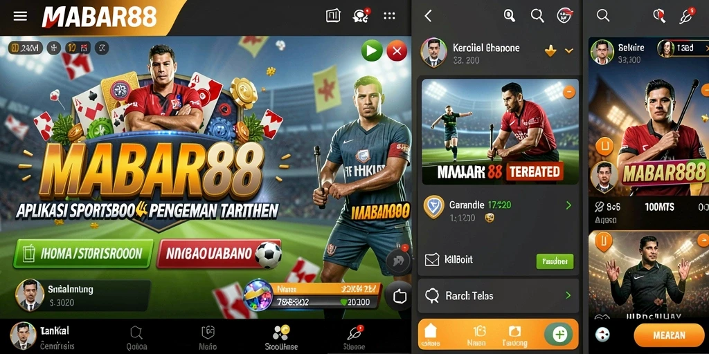 Screenshot MABAR88 menunjukkan tampilan antarmuka pengguna yang sederhana dan intuitif.