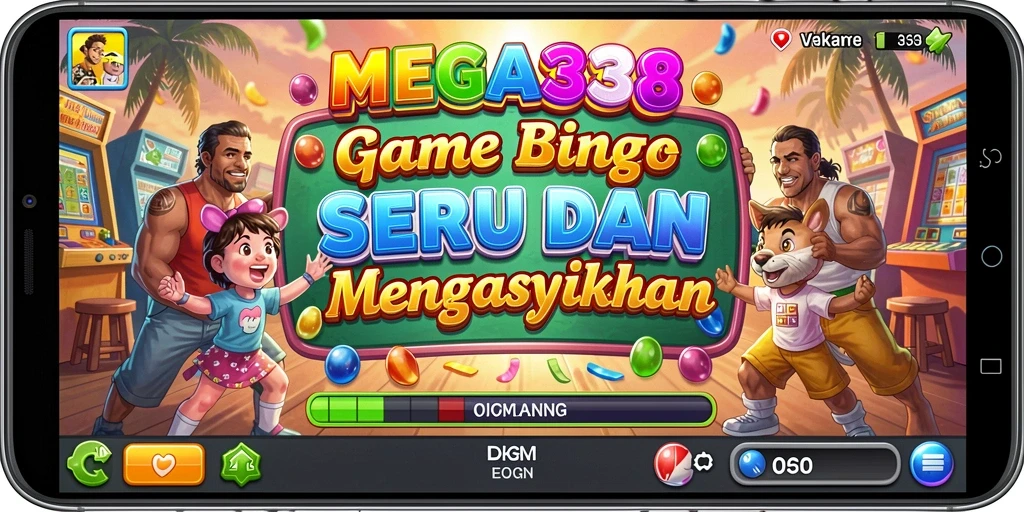 Tampilan seru gameplay Bingo di MEGA338 yang menegangkan.