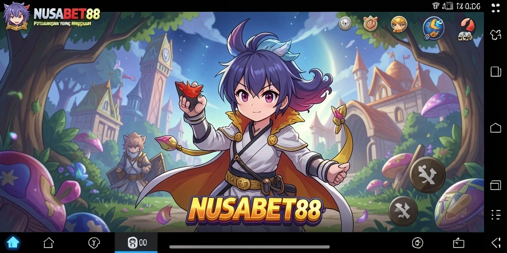 Tampilan gameplay NUSABET88 yang seru dan penuh warna.