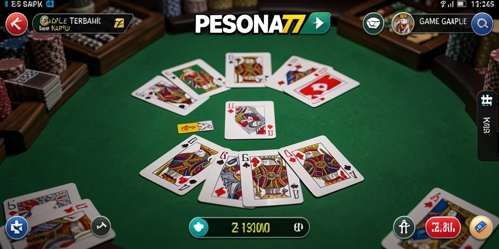 Tampilan menarik dari screenshot gameplay Gaple PESONA77.