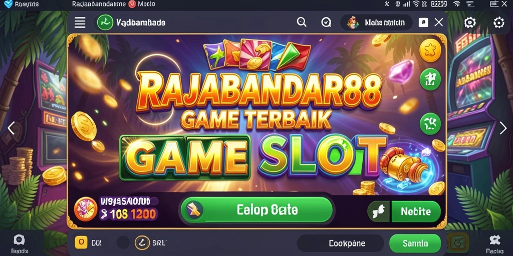 Tampilan menarik dari gameplay Slot RAJABANDAR88 yang memukau.