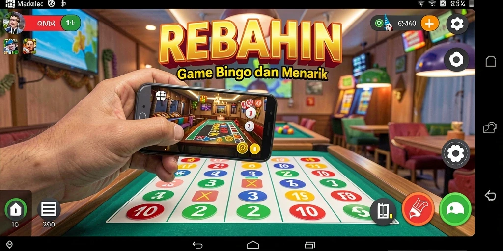 Gameplay seru dan interaktif dalam REBAHIN Bingo.