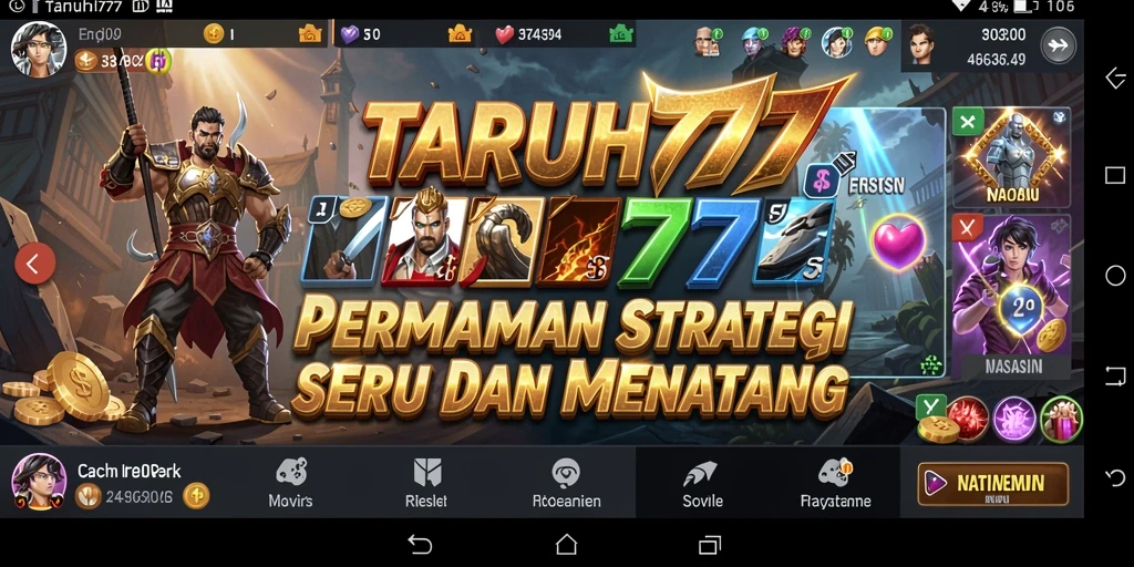 Tampilan gamplay TARUH777 yang menegangkan dan penuh strategi.