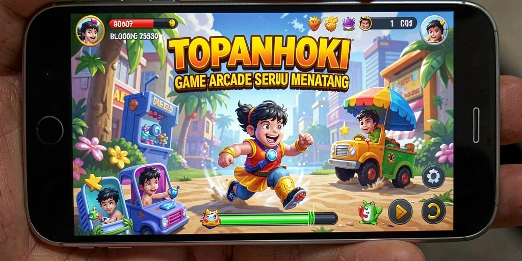 Tangkapan layar gameplay seru dari TOPANHOKI yang menunjukkan aksi dan tantangan.