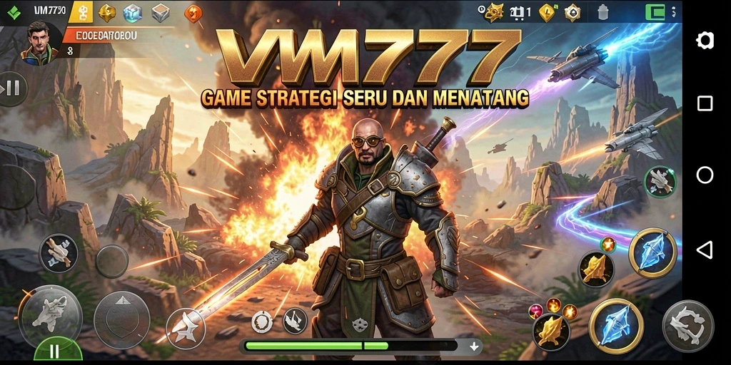 Tampilan gameplay seru dalam VM777 dengan strategi mendalam.