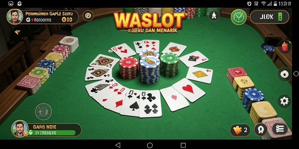 Menampilkan permainan Gaple yang seru dan interaktif.