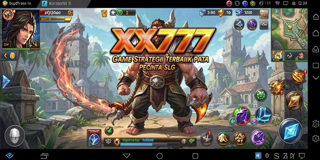 Tampilan gameplay menarik dalam dunia strategi SLG.