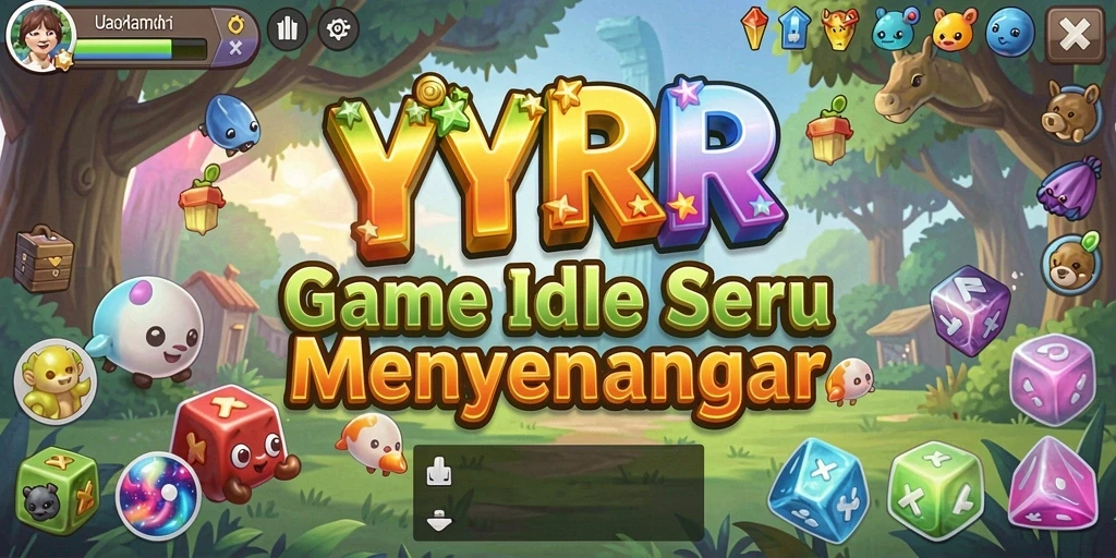 Tampilan gameplay Idle menarik sepanjang bermain YYRR.