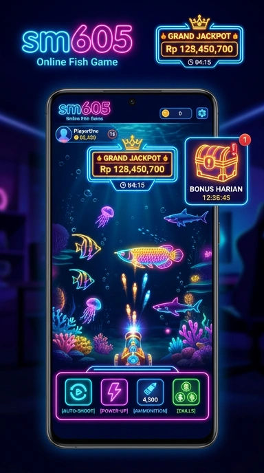 Gambaran fitur pencarian aplikasi di sm605.